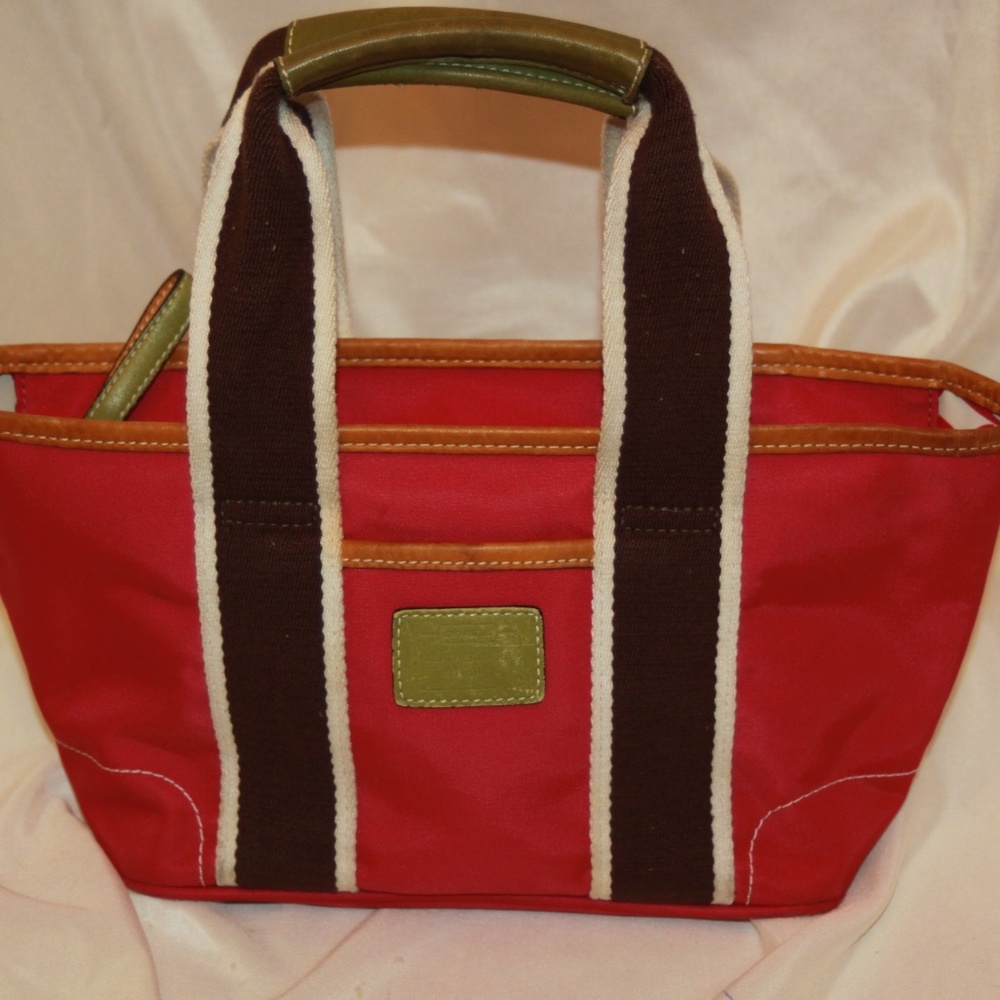 COACH 6260 Pink Mini Hamptons Nylon Purse Bag - Picture 2 of 6